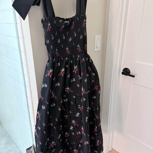 Floral Black Maxi Dress